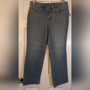Talbots Straight Leg High Rise Jeans. Never Worn.